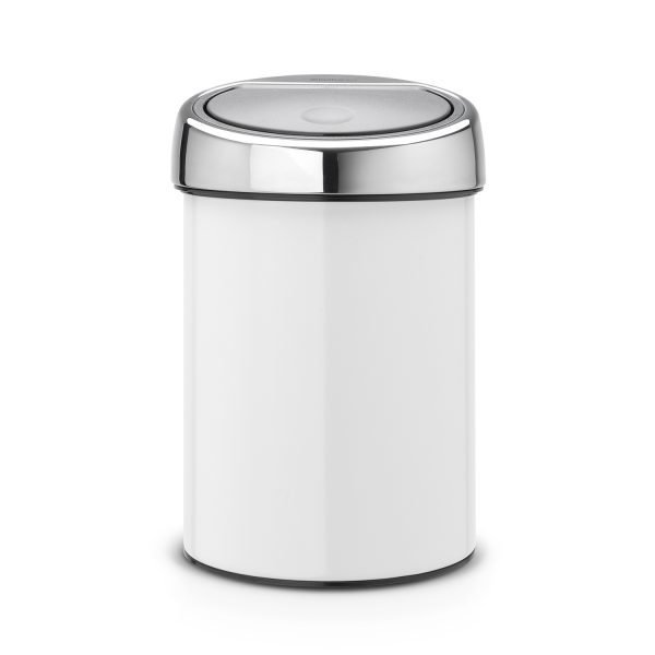 Brabantia Touch Bin Roskakori 3l Valkoinen