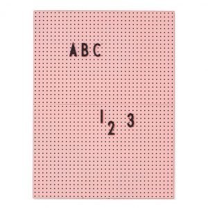 Design Letters Ilmoitustaulu A4 Vaaleanpunainen