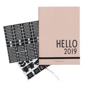 Design Letters Kalenteri A5 2019 Nude