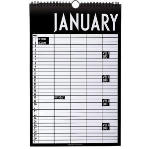 Design Letters Monthly Planner Kalenteri
