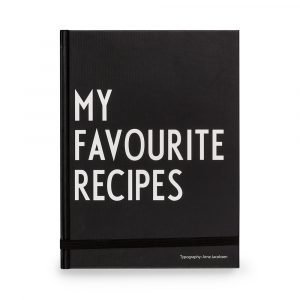 Design Letters My Favorite Recipes Muistiinpanokirja
