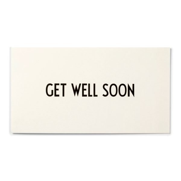 Design Letters Onnittelukortti Get Well Soon