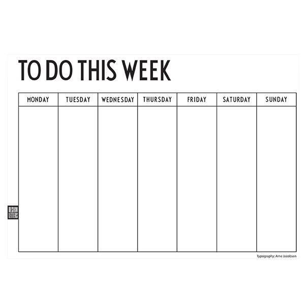 Design Letters Weekly Planner Kalenteri