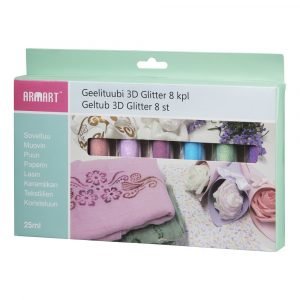 Geelituubi 3d Glitter 8 Kpl