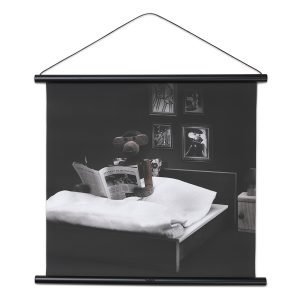 Kay Bojesen Monkey Photo Reading In Bed Juliste 40x56 Cm