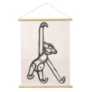 Kay Bojesen Monkey Photo Sketch Juliste 40x56 Cm