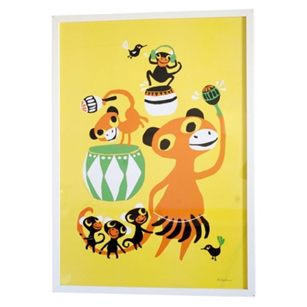 Littlephant Bongo Party Graphic Print Printti 50x70 Cm