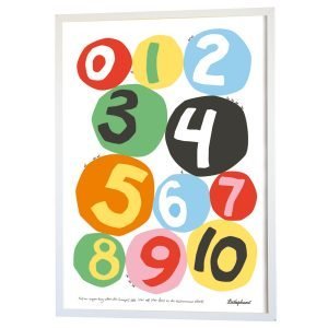 Littlephant Numbers Graphic Print Printti Numbers 50x70 Cm