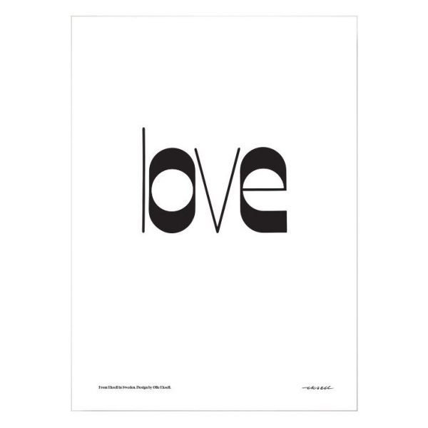 Olle Eksell Love Juliste 50x70 Cm