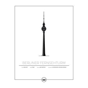 Sverigemotiv Berliner Fernsehturm Juliste 40x50 Cm