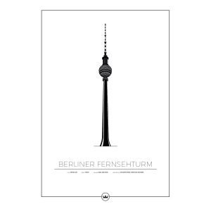 Sverigemotiv Berliner Fernsehturm Juliste 50x70 Cm