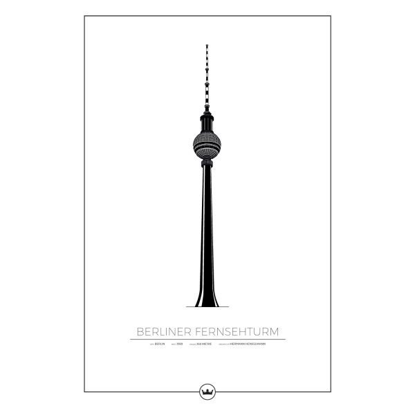 Sverigemotiv Berliner Fernsehturm Juliste 61x91 Cm