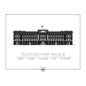 Sverigemotiv Buckingham Palace London Poster Juliste 61x91 Cm