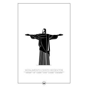 Sverigemotiv Cristo Redentor Rio Poster Juliste 61x91 Cm