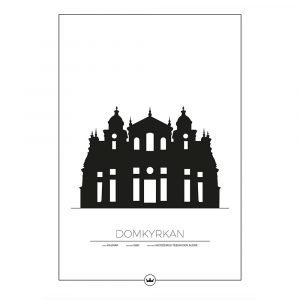 Sverigemotiv Domkyrkan Kalmar Poster Juliste 50x70 Cm