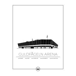 Sverigemotiv Guldfågeln Arena Kalmar Poster Juliste 40x50 Cm