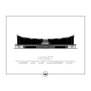 Sverigemotiv Hovet Stockholm Poster Juliste 40x50 Cm