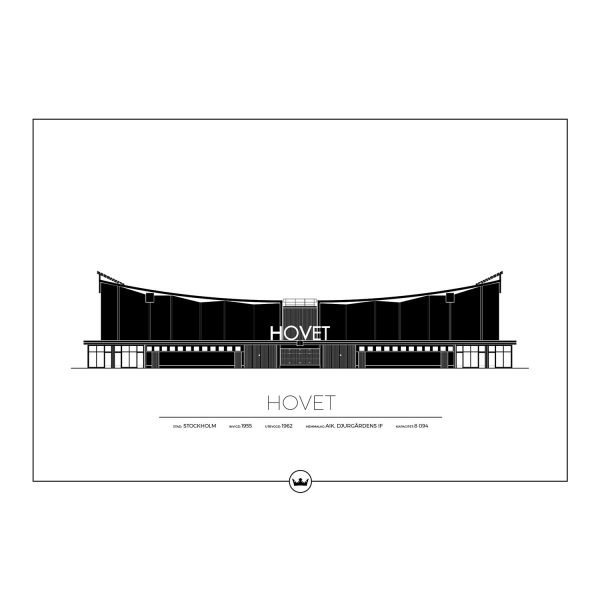 Sverigemotiv Hovet Stockholm Poster Juliste 50x70 Cm