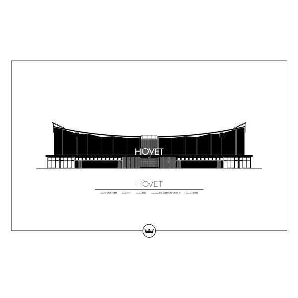 Sverigemotiv Hovet Stockholm Poster Juliste 61x91 Cm