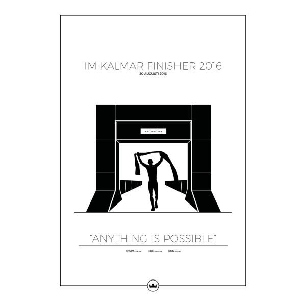 Sverigemotiv Ironman Kalmar Poster Juliste 50x70 Cm