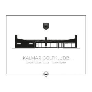 Sverigemotiv Kalmar Golfklubb Poster Juliste 40x50 Cm