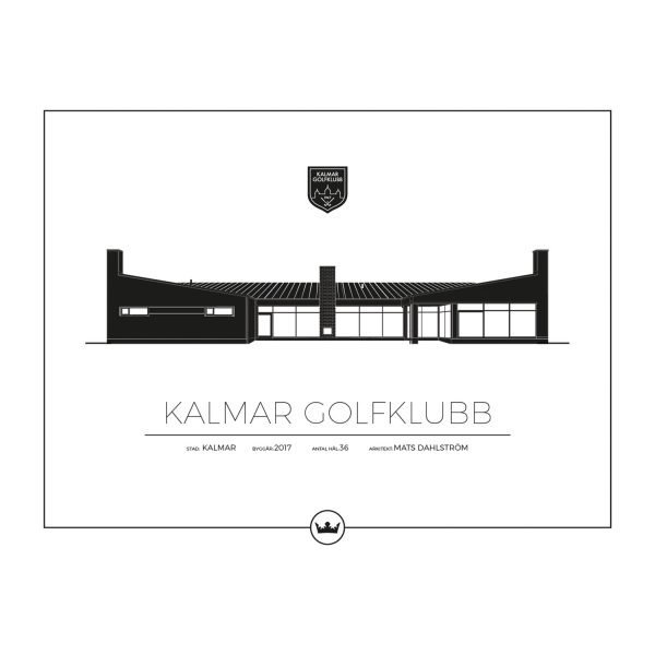 Sverigemotiv Kalmar Golfklubb Poster Juliste 40x50 Cm