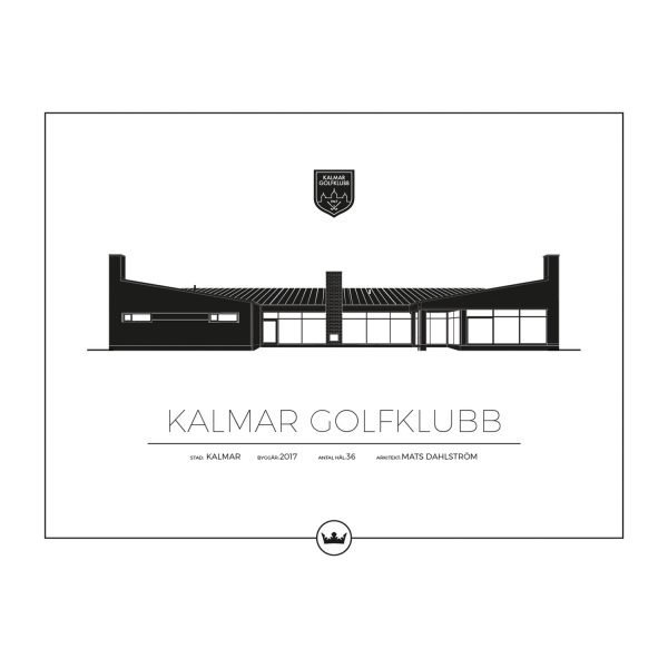 Sverigemotiv Kalmar Golfklubb Poster Juliste 50x70 Cm