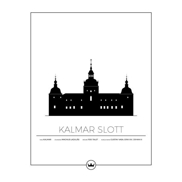 Sverigemotiv Kalmar Slott Poster Juliste 40x50 Cm