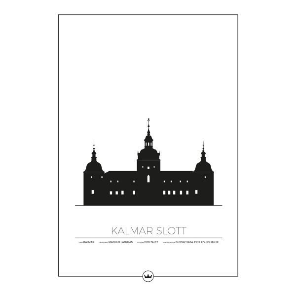Sverigemotiv Kalmar Slott Poster Juliste 50x70 Cm