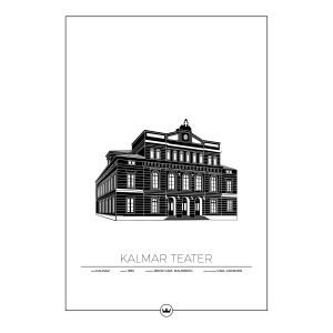 Sverigemotiv Kalmar Teater Juliste 50x70 Cm