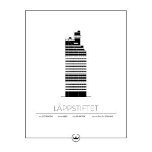 Sverigemotiv Läppstiftet Göteborg Poster Juliste 40x50 Cm