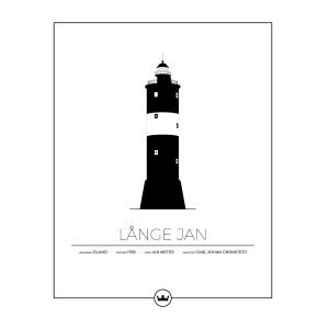 Sverigemotiv Långe Jan Öland Poster Juliste 40x50 Cm