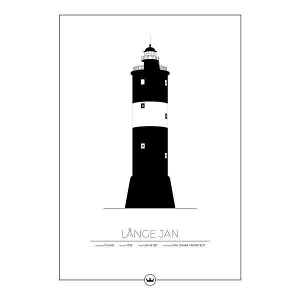 Sverigemotiv Långe Jan Öland Poster Juliste 50x70 Cm