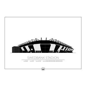 Sverigemotiv Swedbank Stadion Malmö Poster Juliste 50x70 Cm