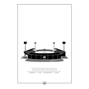 Sverigemotiv Söderstadion Stockholm Juliste 50x70 Cm