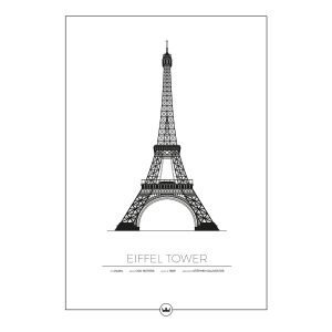 Sverigemotiv The Eiffel Tower Paris Poster Juliste 50x70 Cm