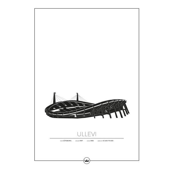 Sverigemotiv Ullevi Göteborg Poster Juliste 50x70 Cm