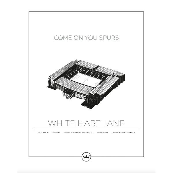 Sverigemotiv White Hart Lane London Poster Juliste 40x50 Cm