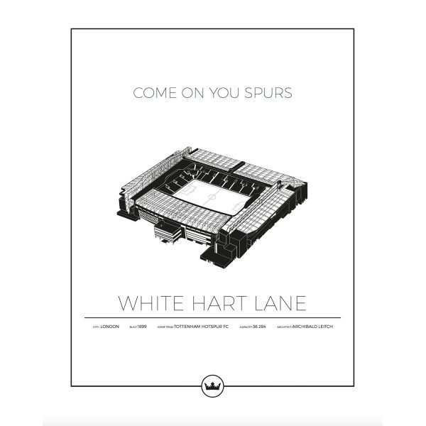 Sverigemotiv White Hart Lane London Poster Juliste 50x70 Cm
