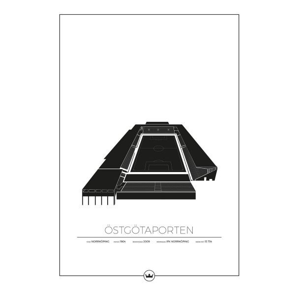 Sverigemotiv Östgötaporten Norrköping Poster Juliste 50x70 Cm